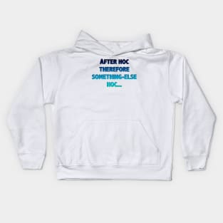 West Wing After Hoc Therefore Hoc Kids Hoodie